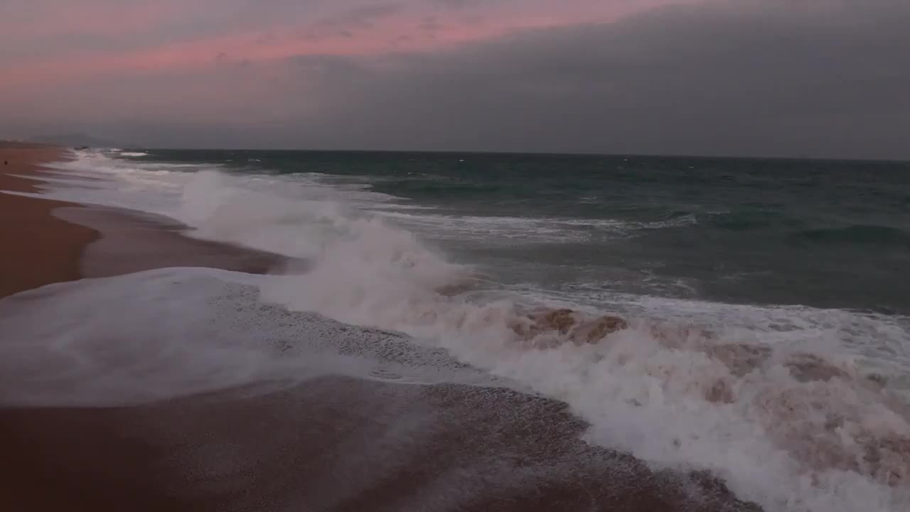 沙滩海浪视频素材