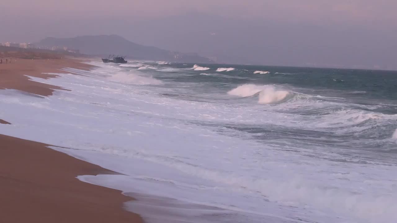 沙滩海浪视频素材