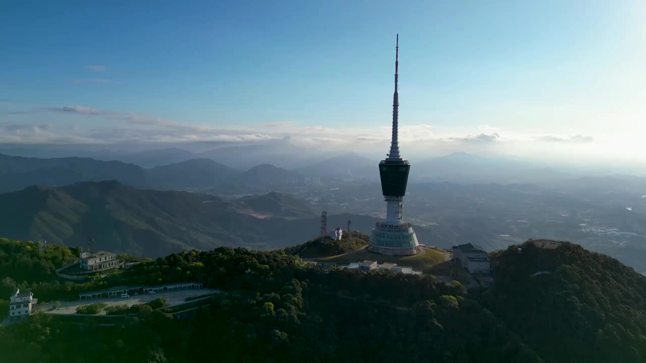 航拍深圳小梧桐山视频素材