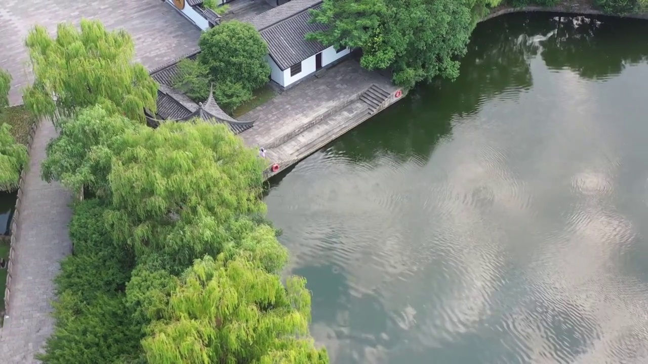 航拍绍兴东湖景区视频素材