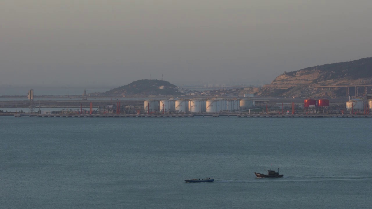 海洋日出港口视频素材