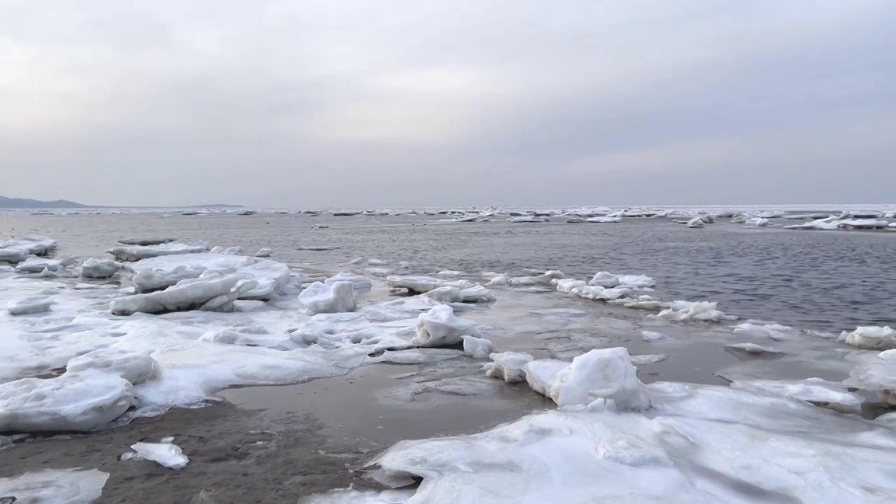 海冰与海水视频素材