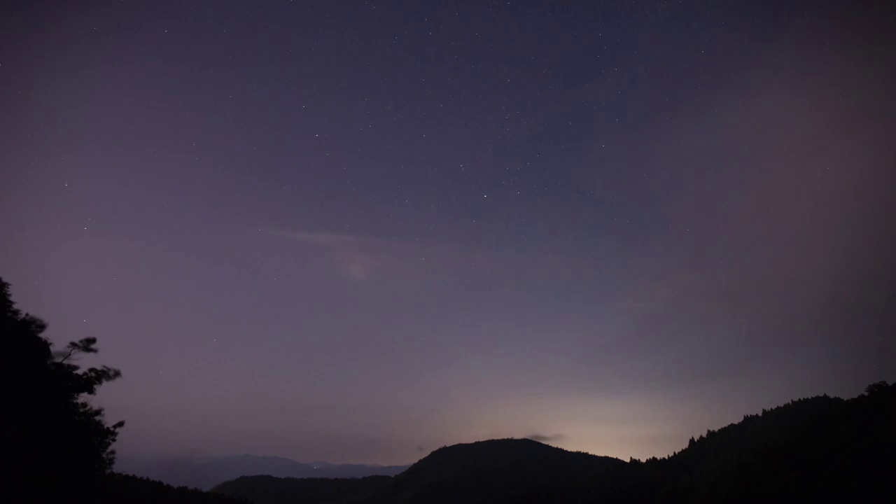 山峰星辰视频素材