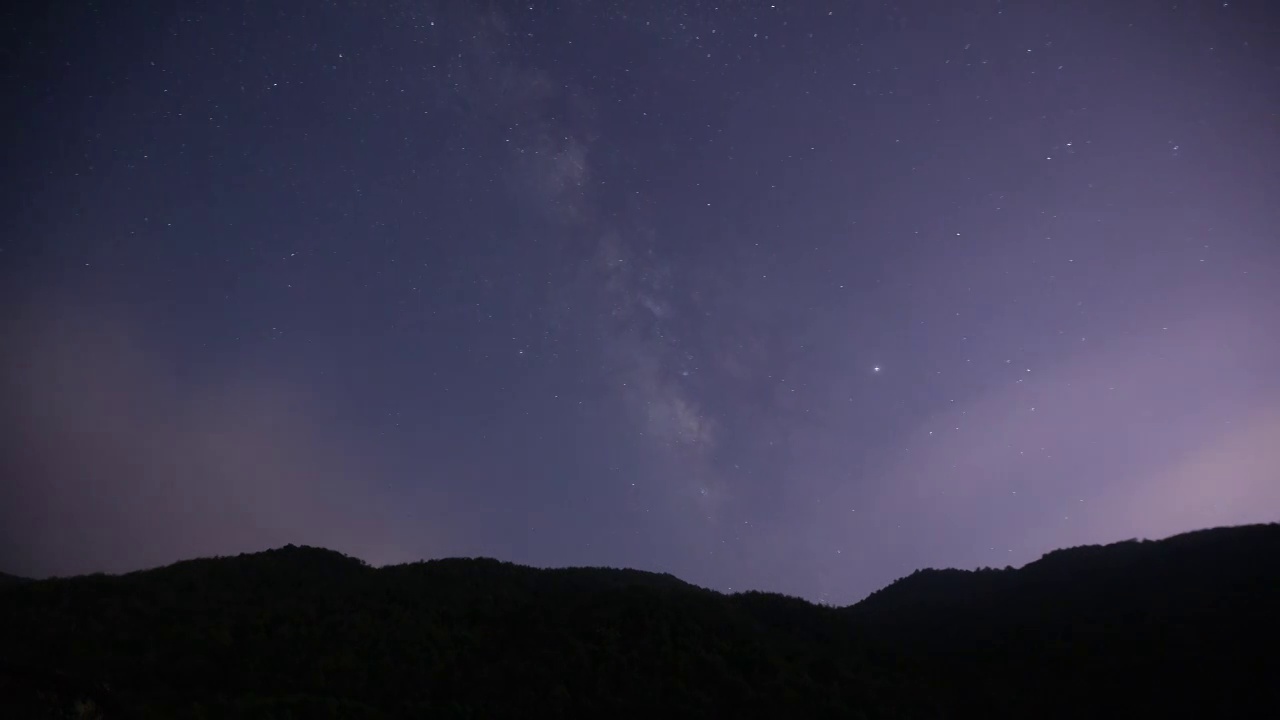 山峰星空视频素材