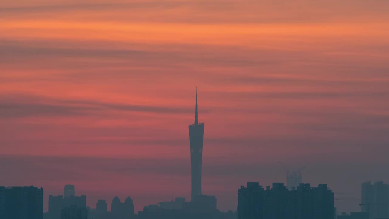 广州日出视频素材