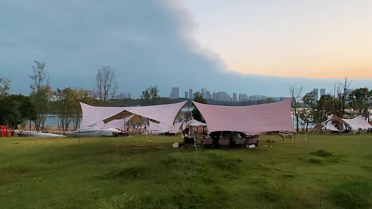 户外帐篷露营视频素材