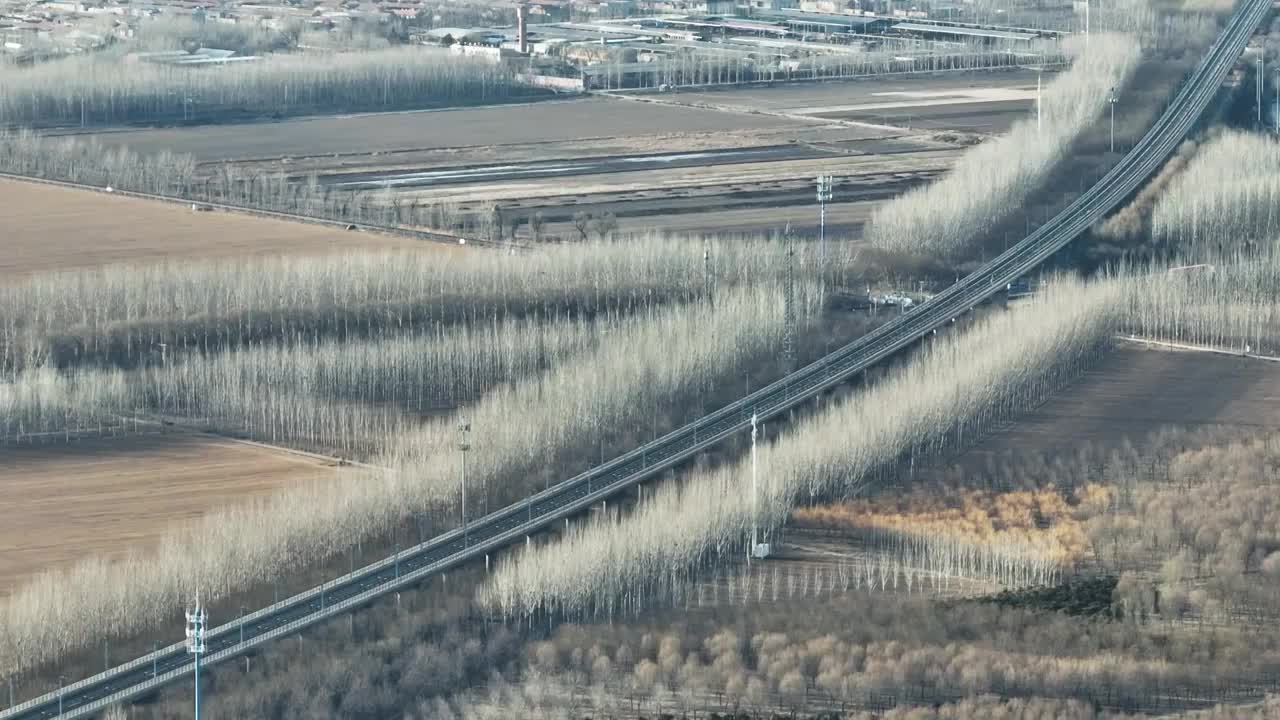 复兴号高铁驶过视频素材