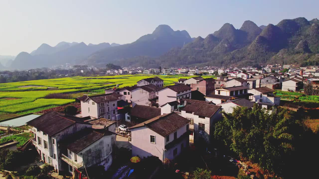 万峰林油菜花视频素材