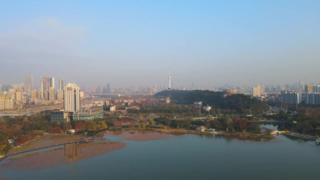 武汉汉阳地标古琴台视频下载