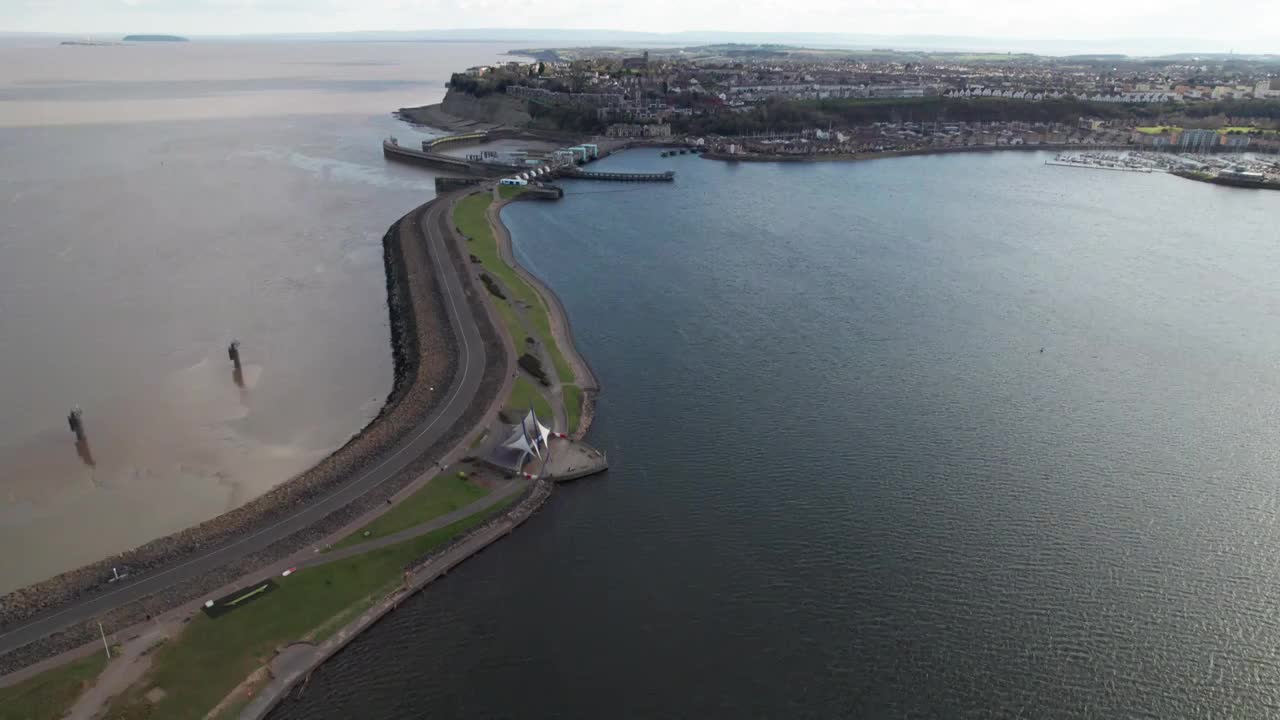 英国卡迪夫海湾风光视频素材