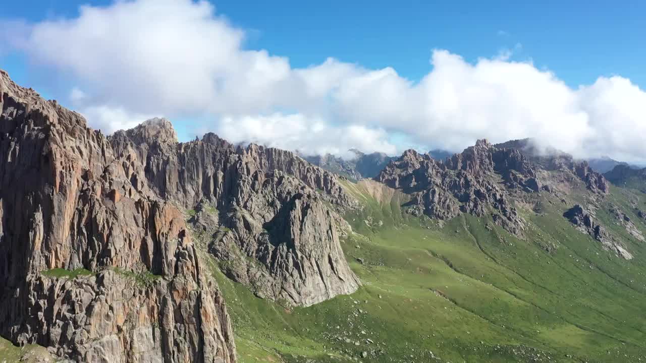 航拍自然山川视频素材