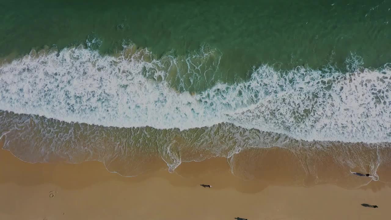 沙滩 海浪视频下载