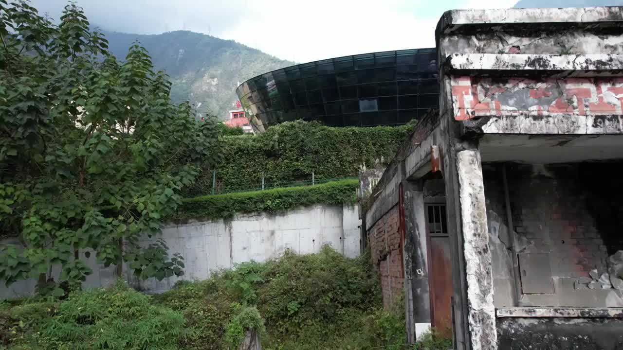 汶川地震遗址视频素材