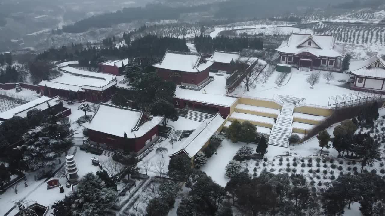 河南洛阳广化寺视频素材