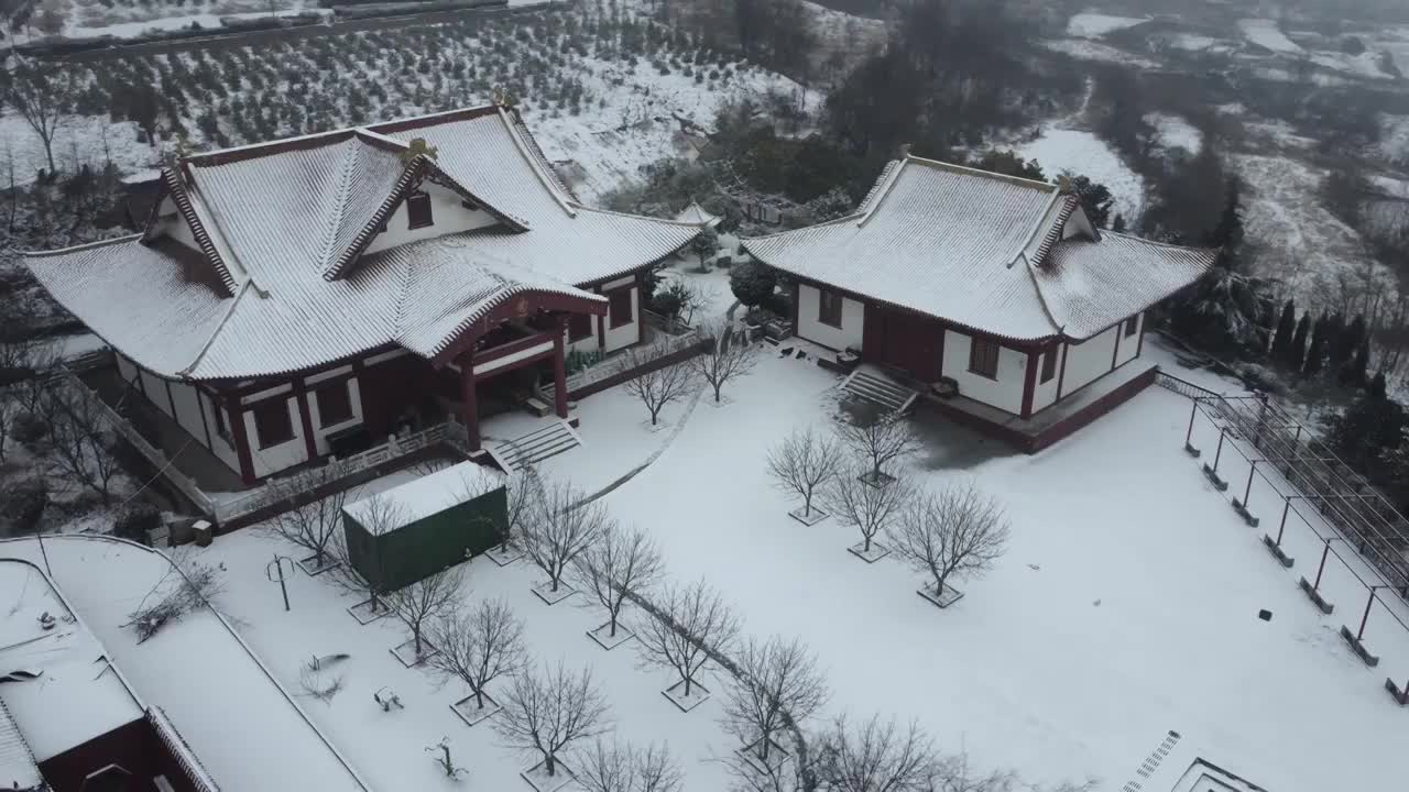 河南洛阳广化寺视频素材