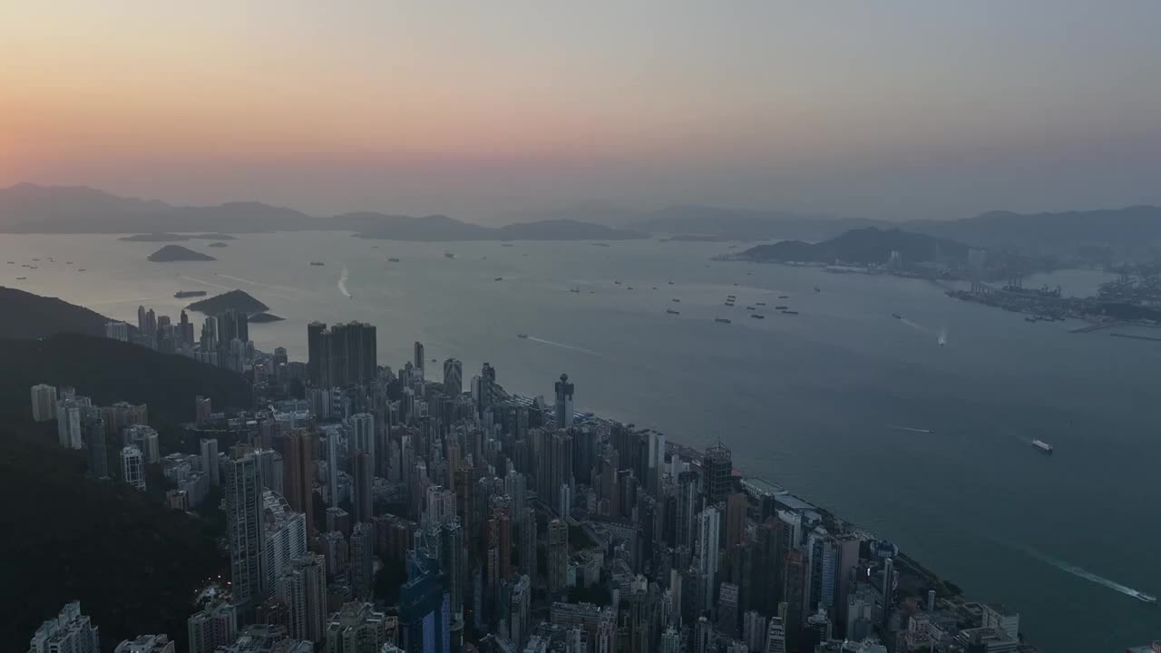 香港城市航拍视频素材