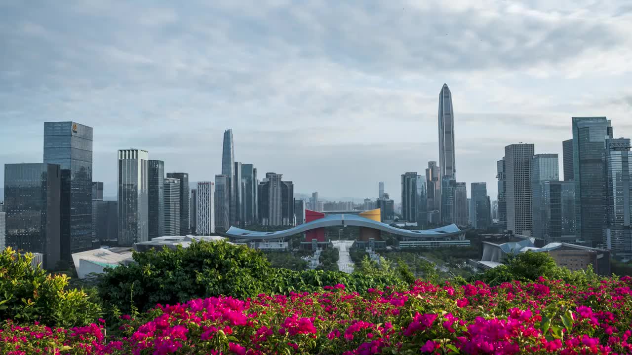 莲花山中轴线延时视频素材