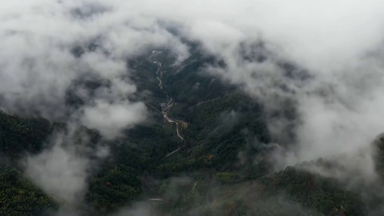 航拍延时武夷山国家公园黄岗大峡谷视频素材