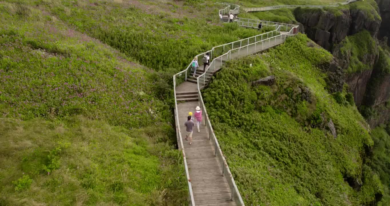 4k贵州屋脊韭菜坪天上花海航拍视频素材