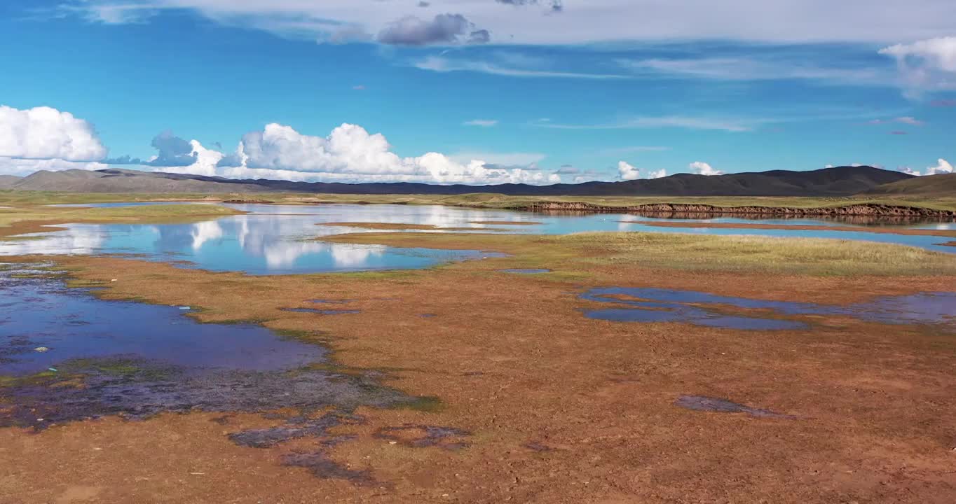 青海果洛：盛夏果洛高原湿地风光视频素材