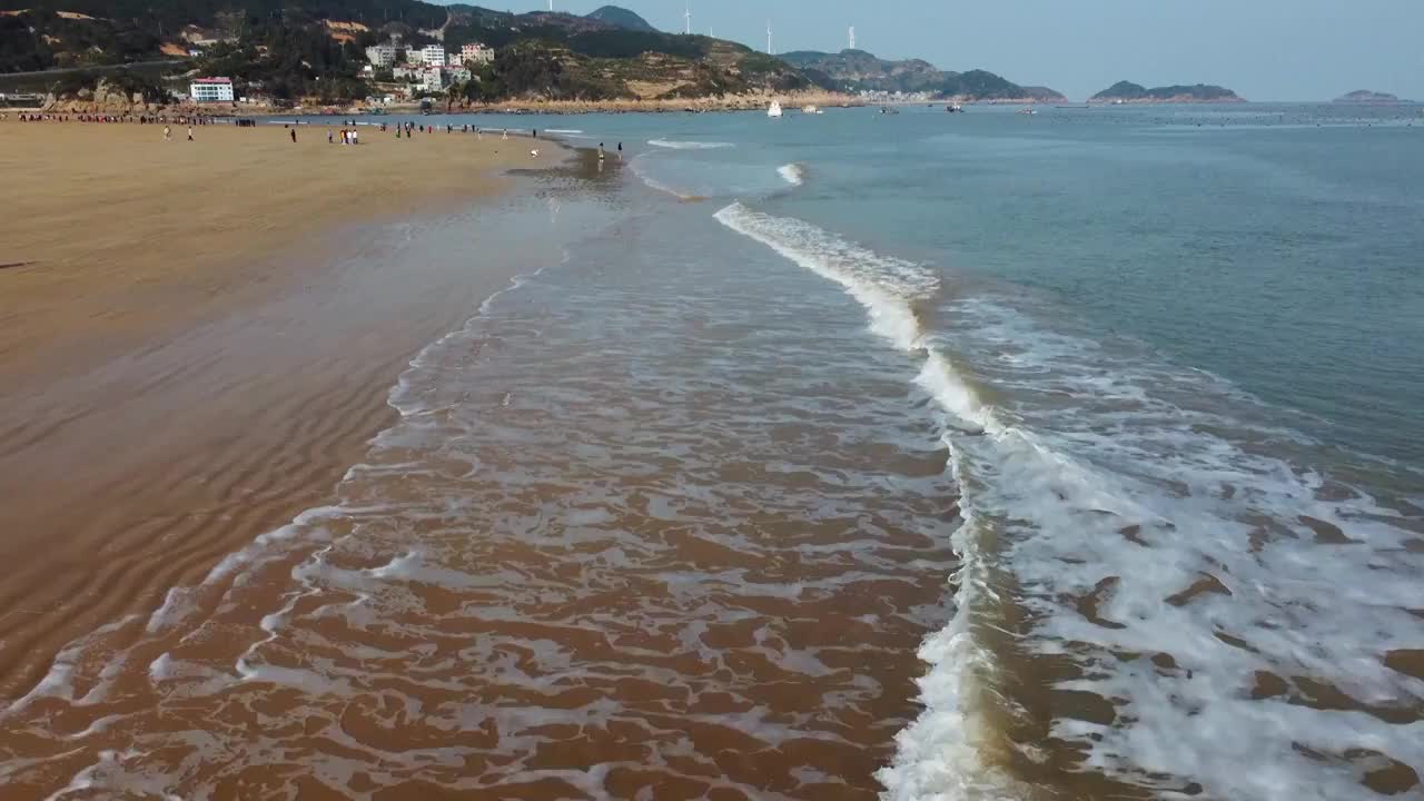 福建霞浦大京旅游景区海滩视频素材