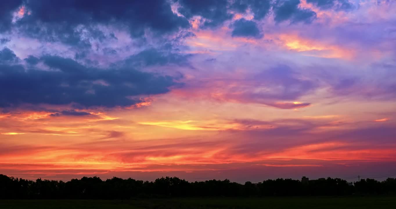 美丽的夕阳日落云视频素材