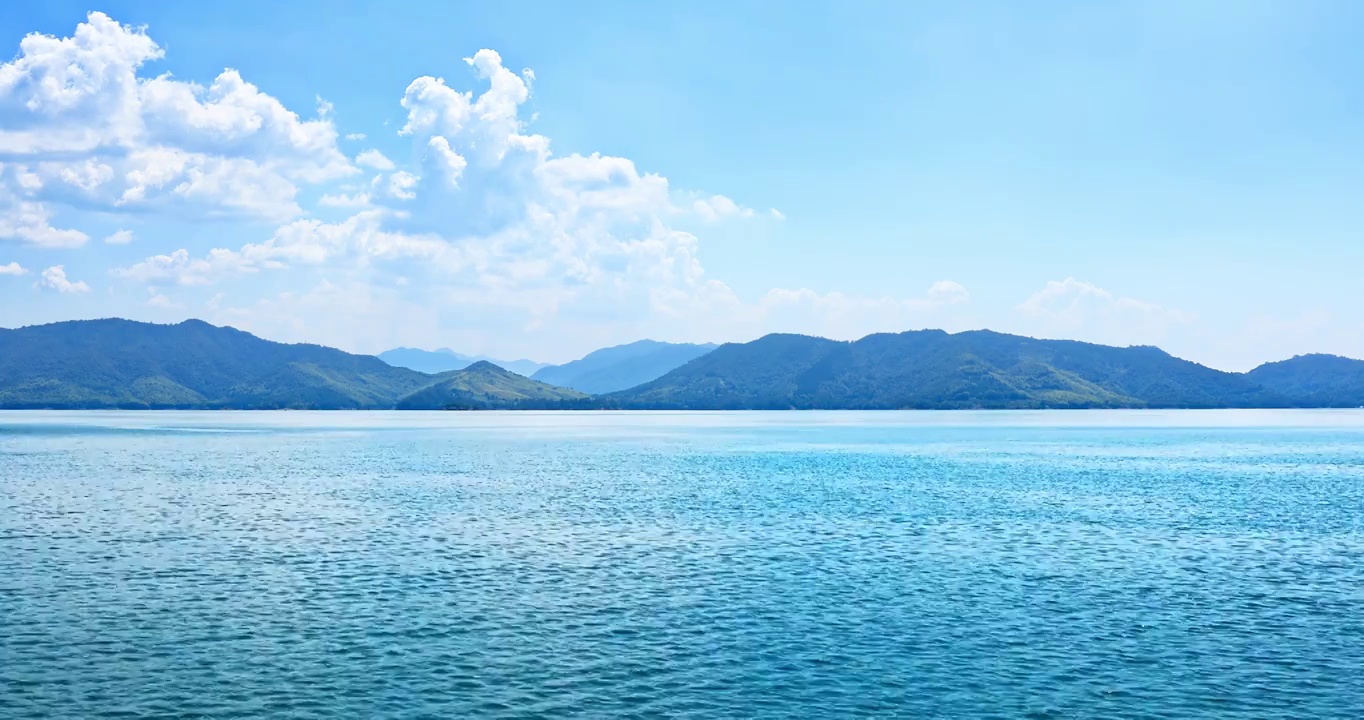 中国杭州千岛湖风光视频素材