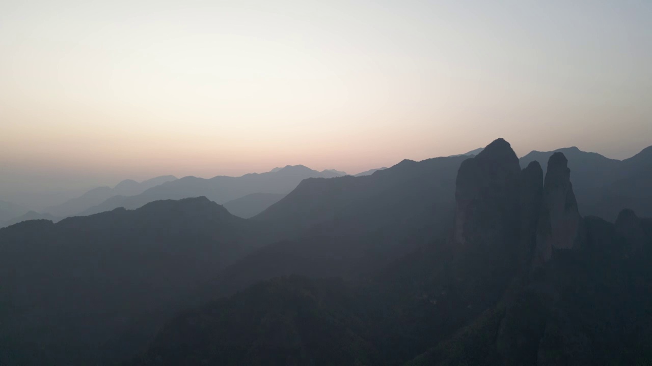 江郎山日出视频素材