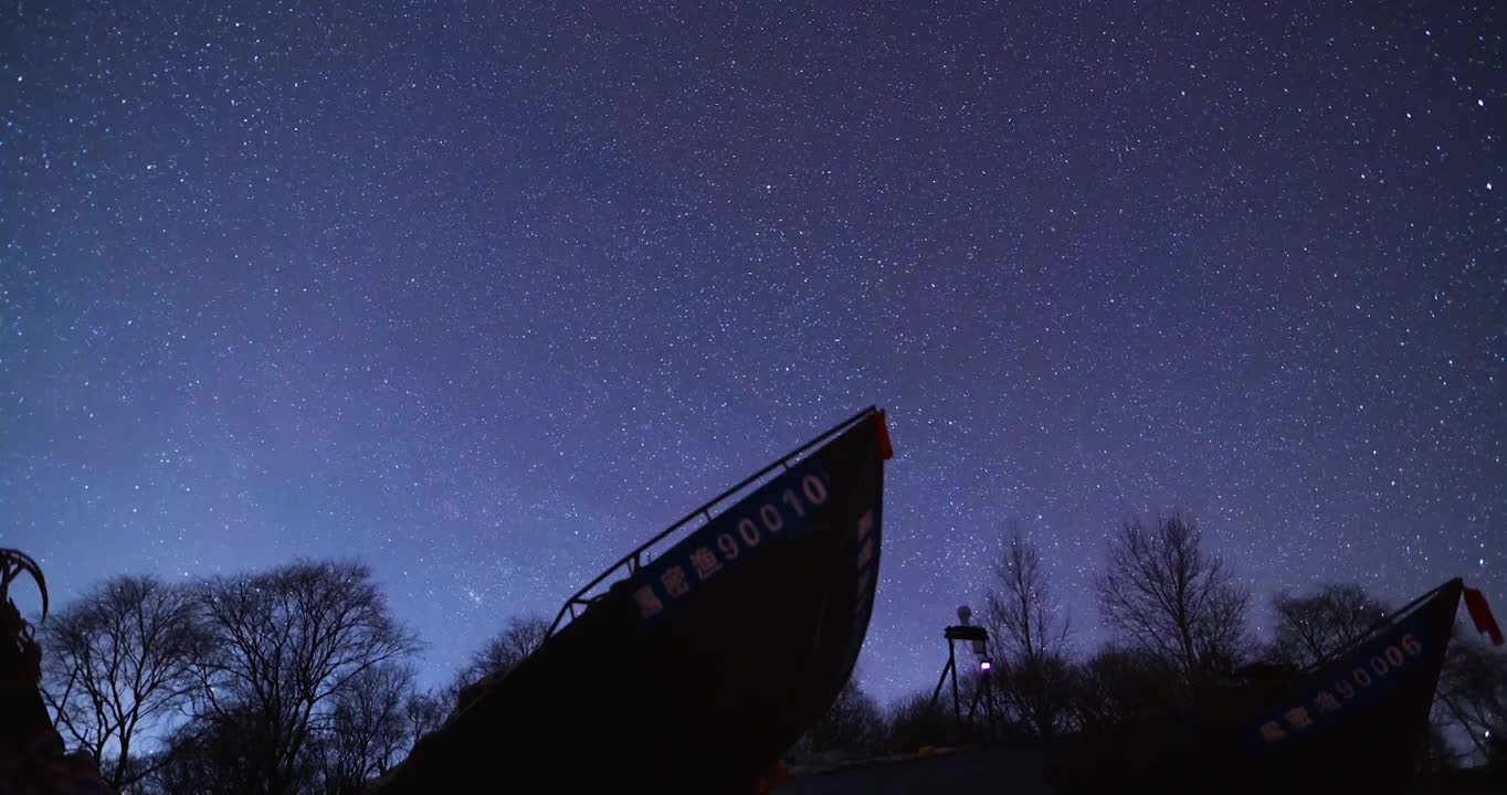 黑龙江鸡西：春天兴凯湖星空延时视频下载