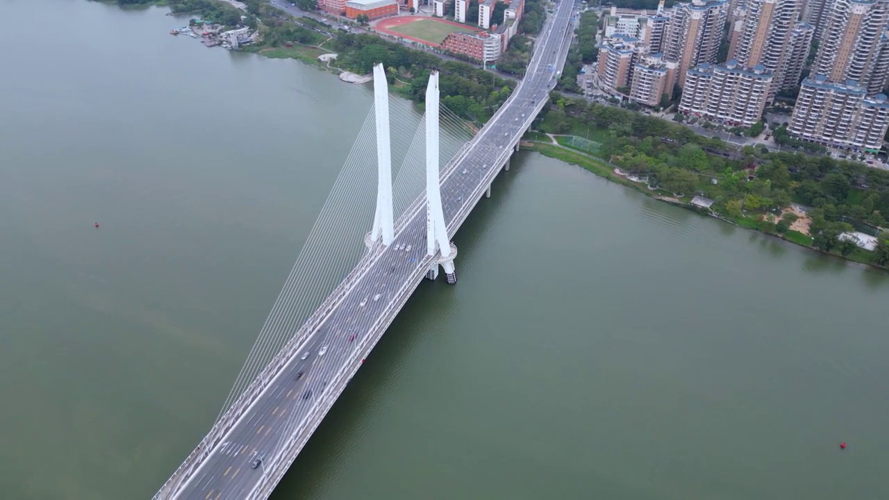 惠州惠城区合生大桥航拍视频视频下载