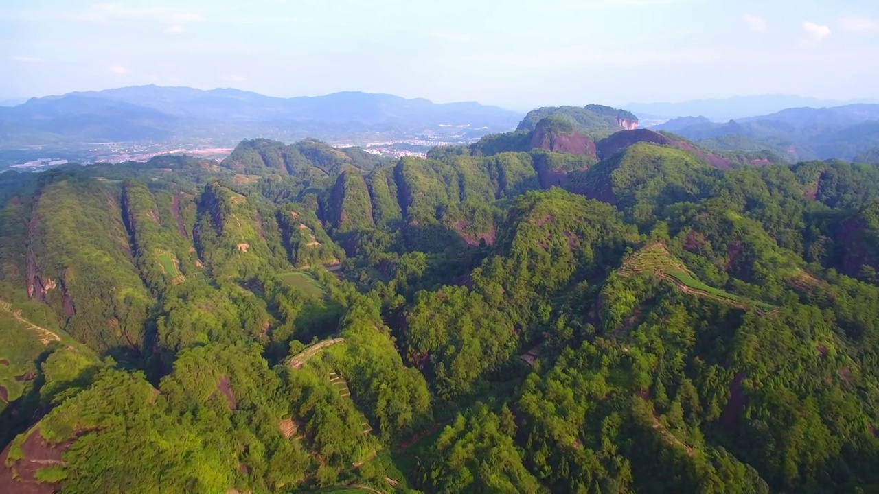 航拍武夷山岩茶大红袍茶叶产地三坑两涧正岩茶区视频素材