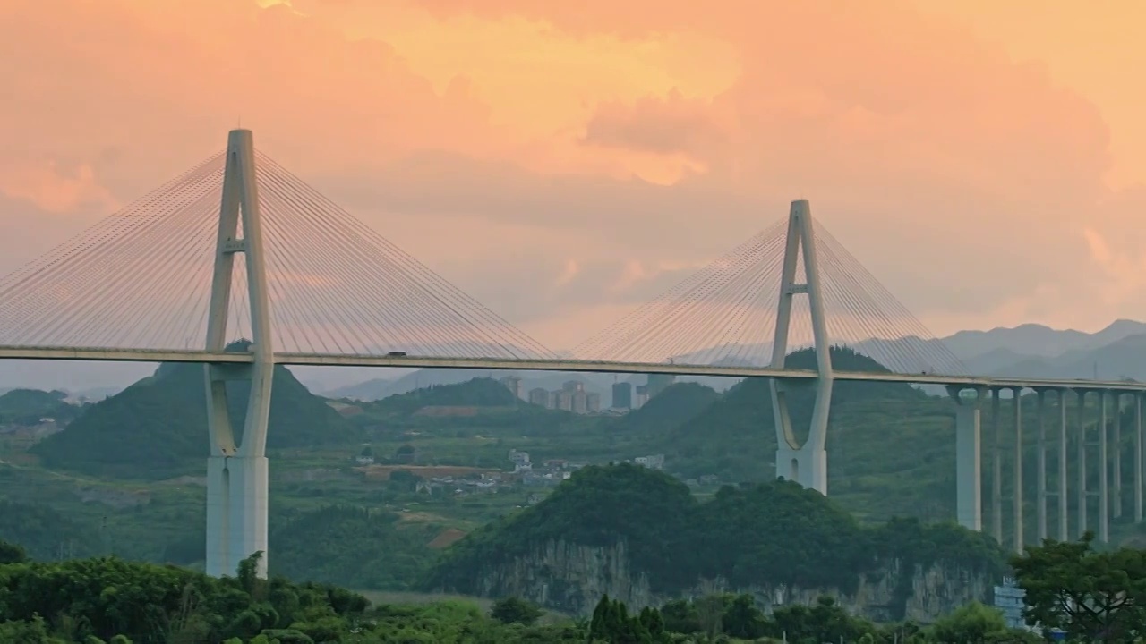 马岭河大桥视频素材