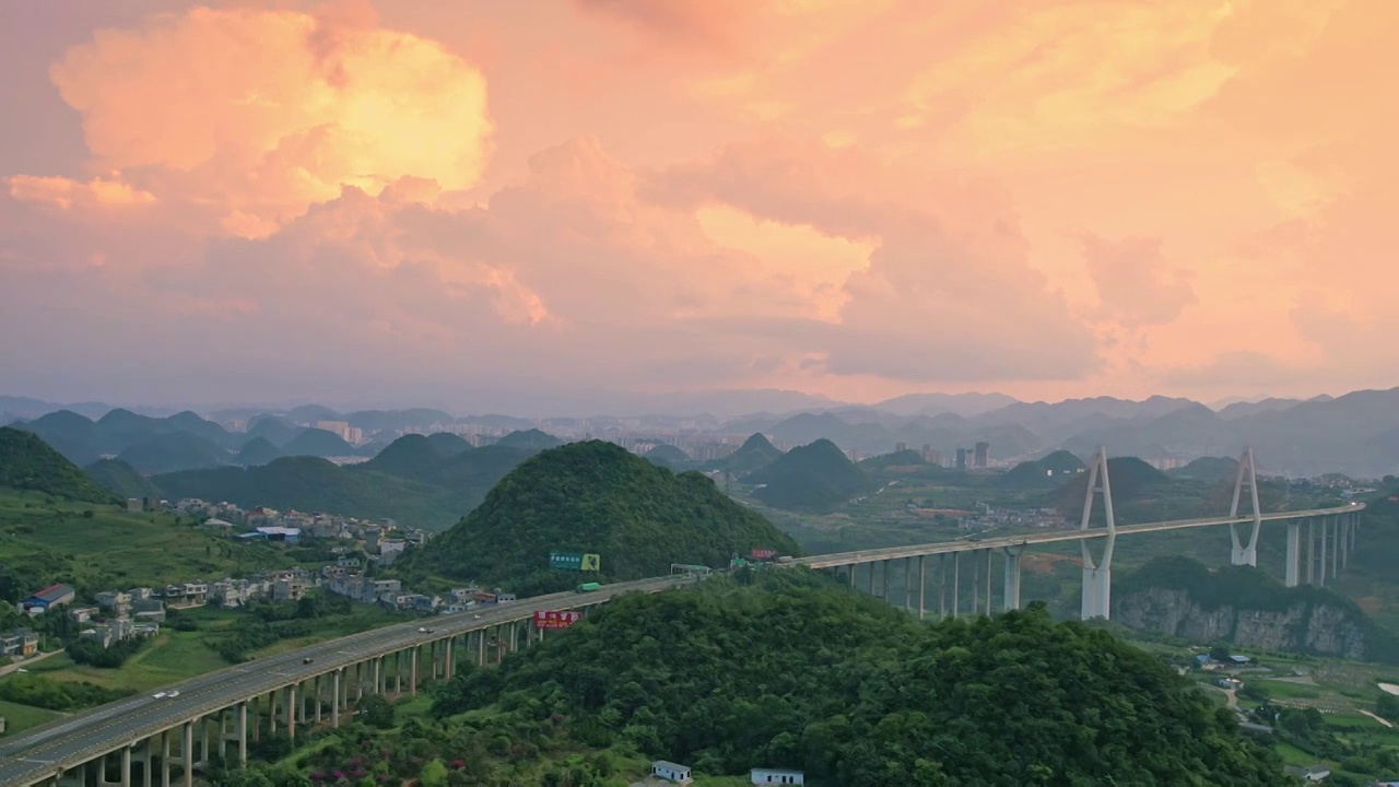 马岭河大桥视频素材