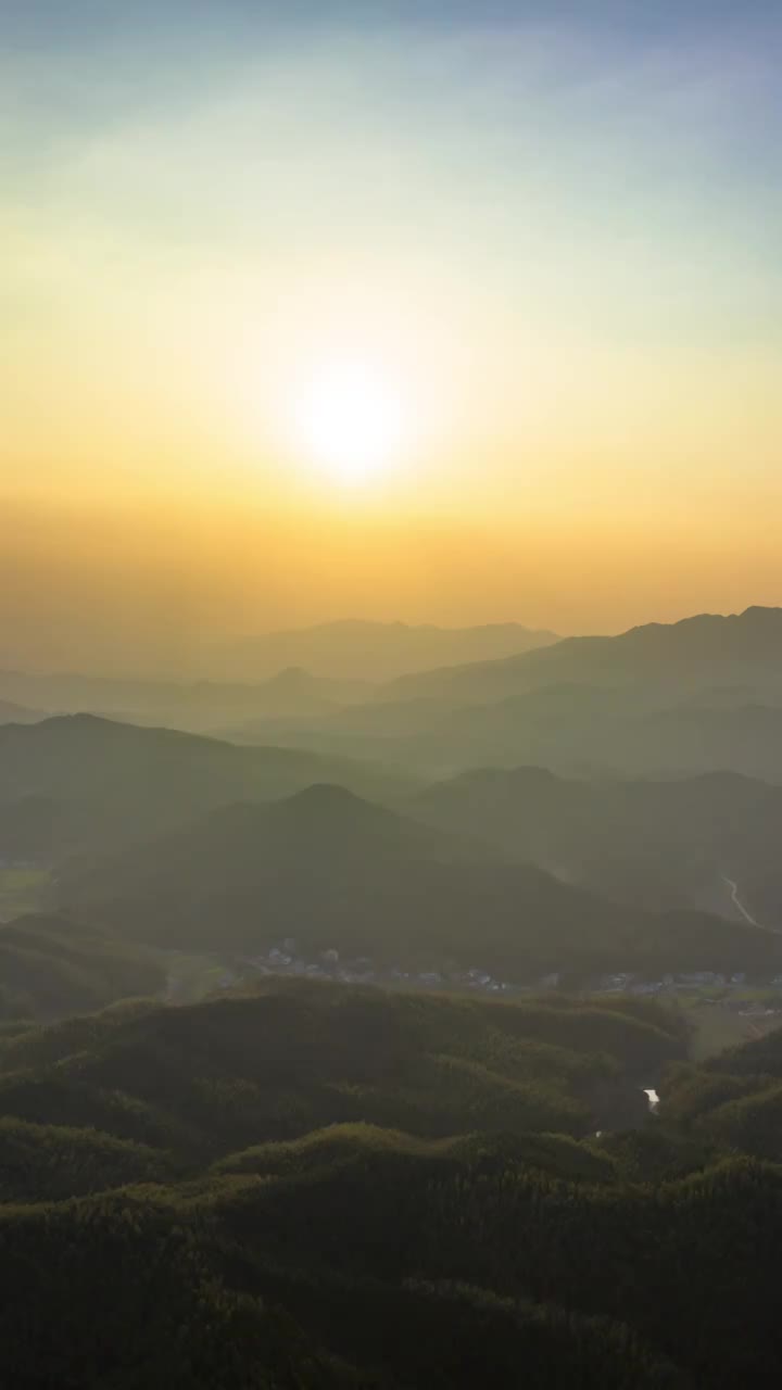 江西武功山日落延迟视频素材