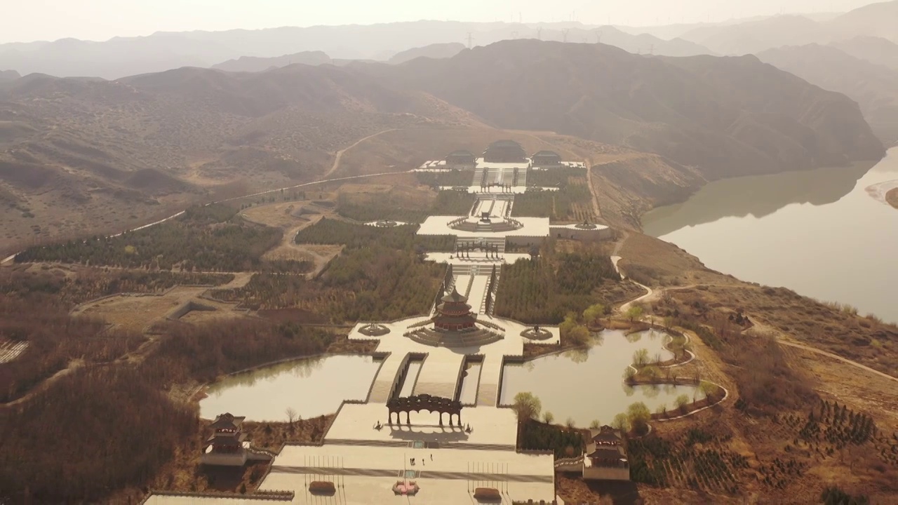 中华黄河坛--宁夏青铜峡视频素材