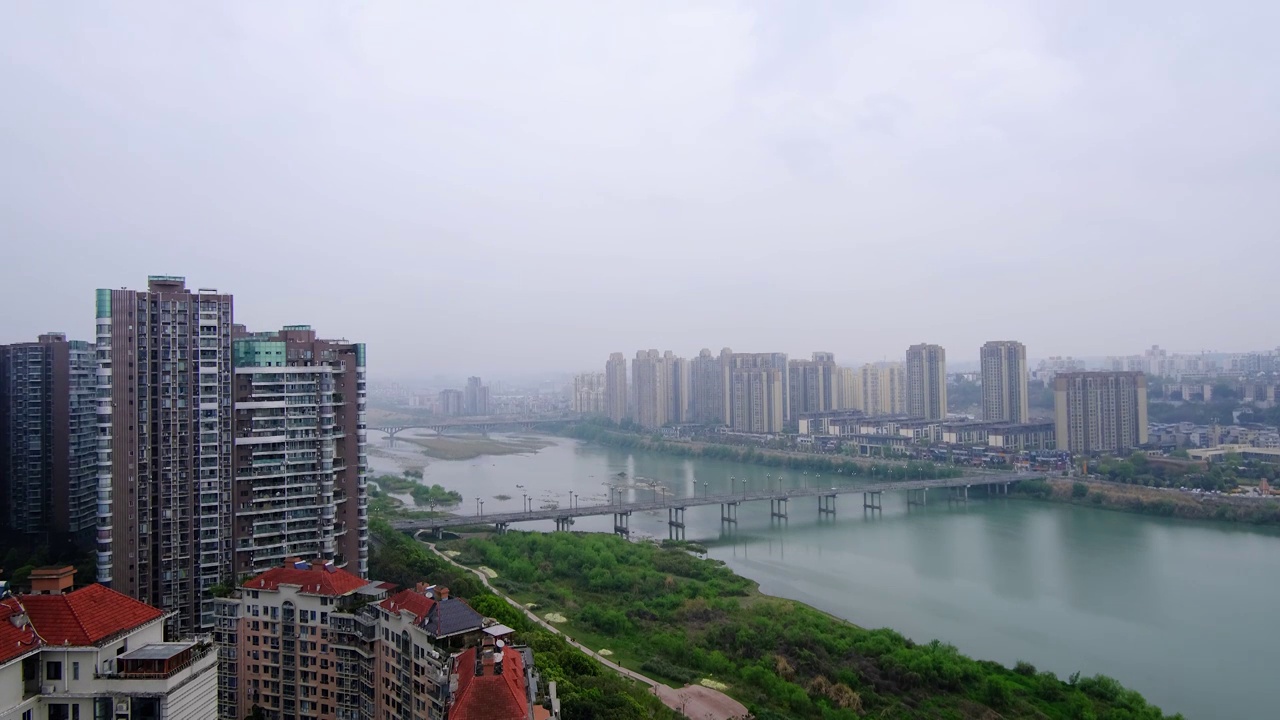 四川绵阳城市风景素材视频视频素材