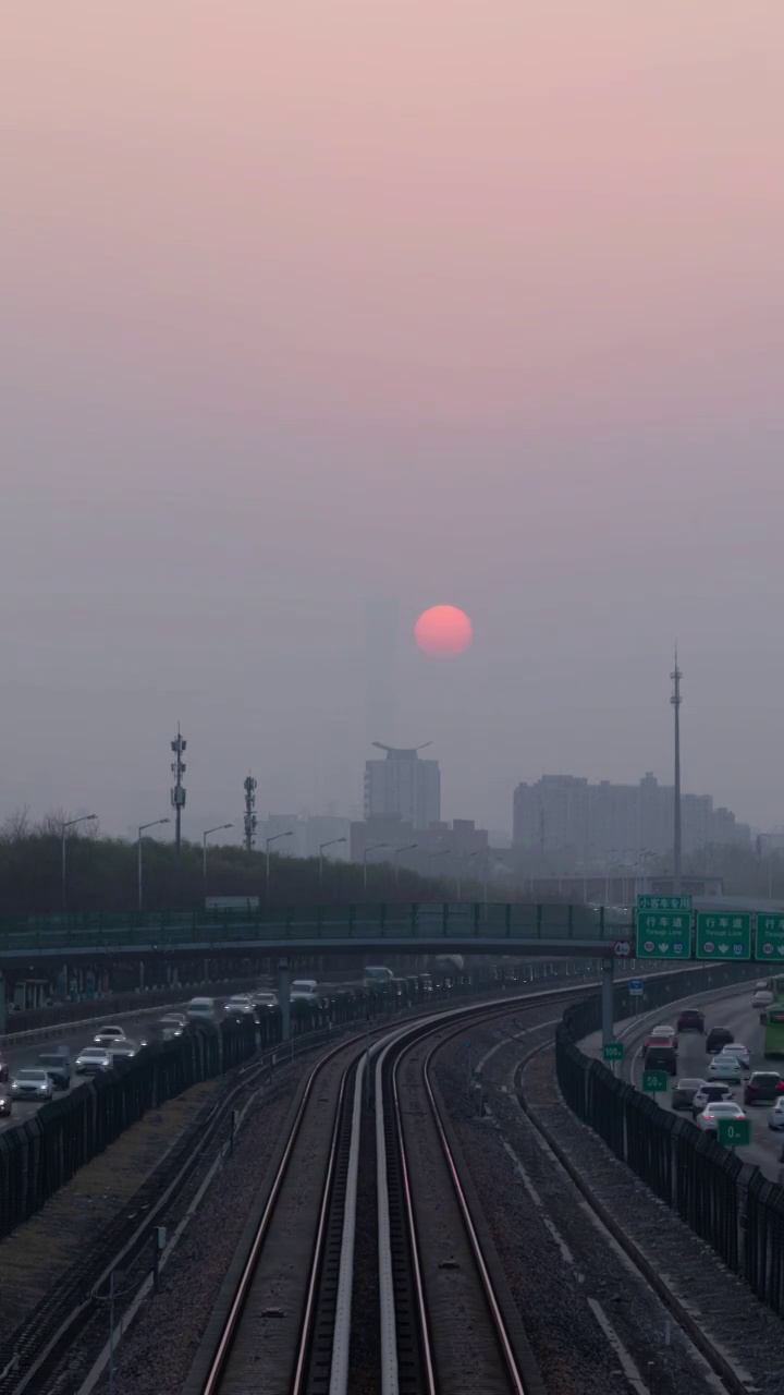 京通快速路日落视频下载