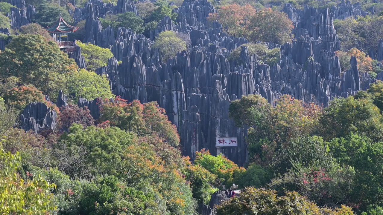 石林风景区视频素材