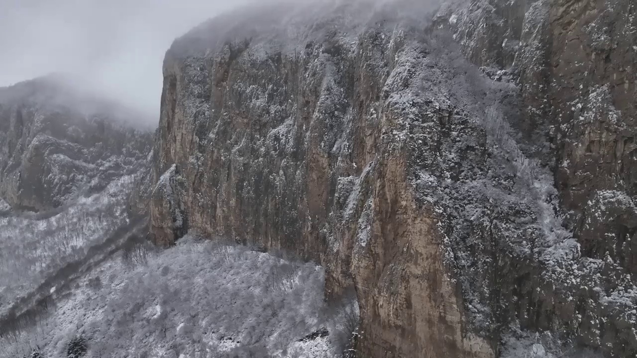 太行春雪视频素材