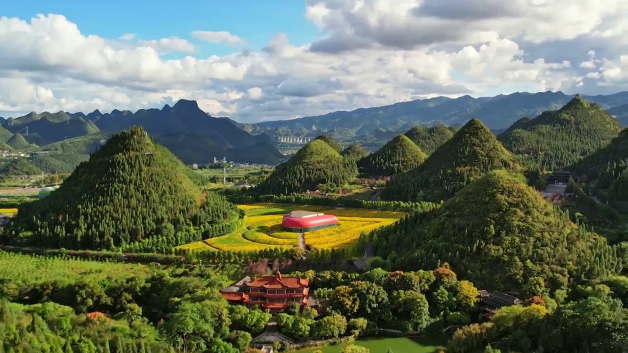 贵州醇景区晴天多云视频素材