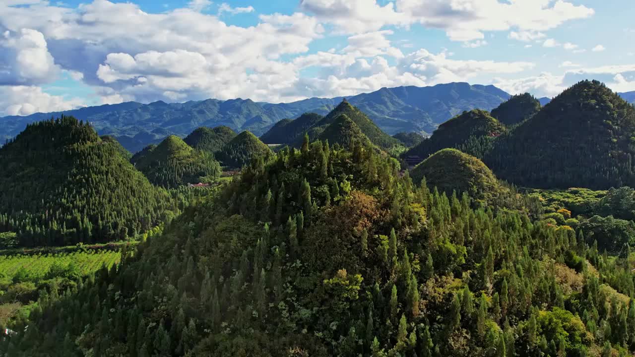 贵州醇景区晴天多云视频素材