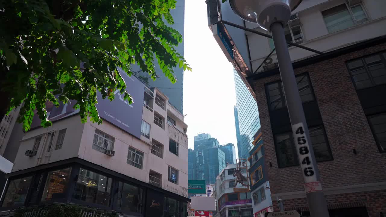 香港铜锣湾城市生活街景视频素材