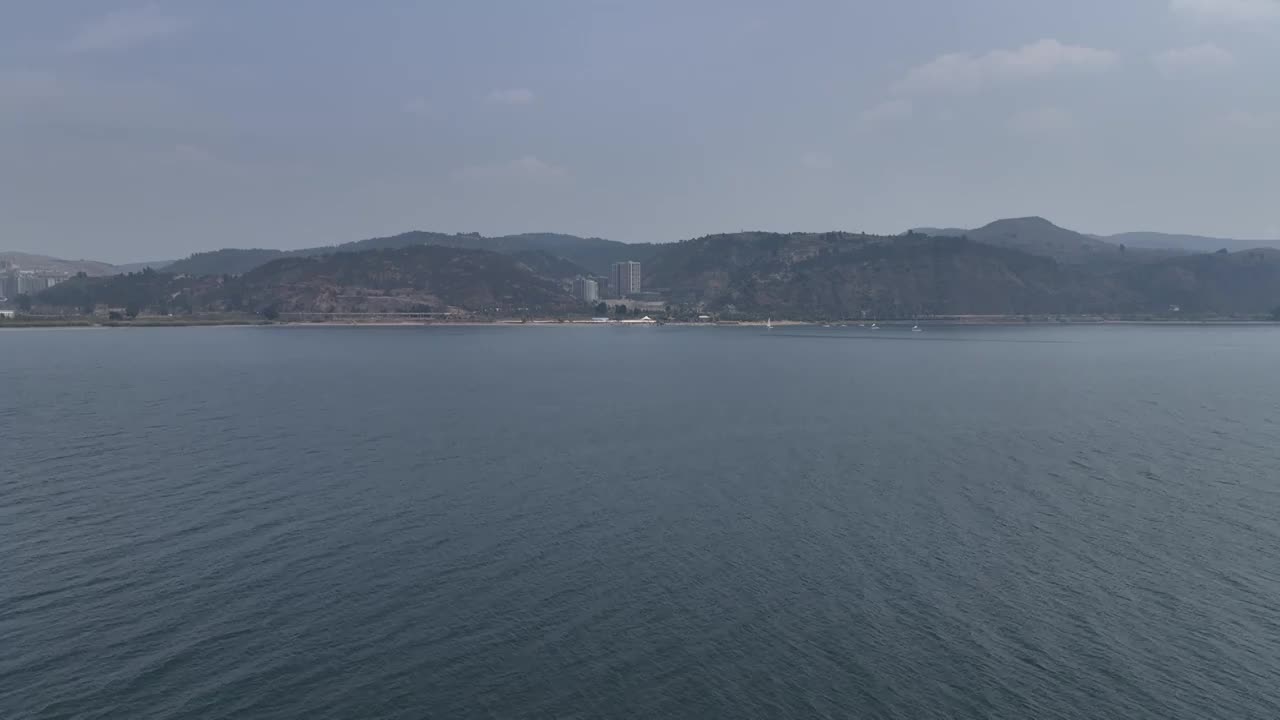 抚仙湖孤山岛视频素材