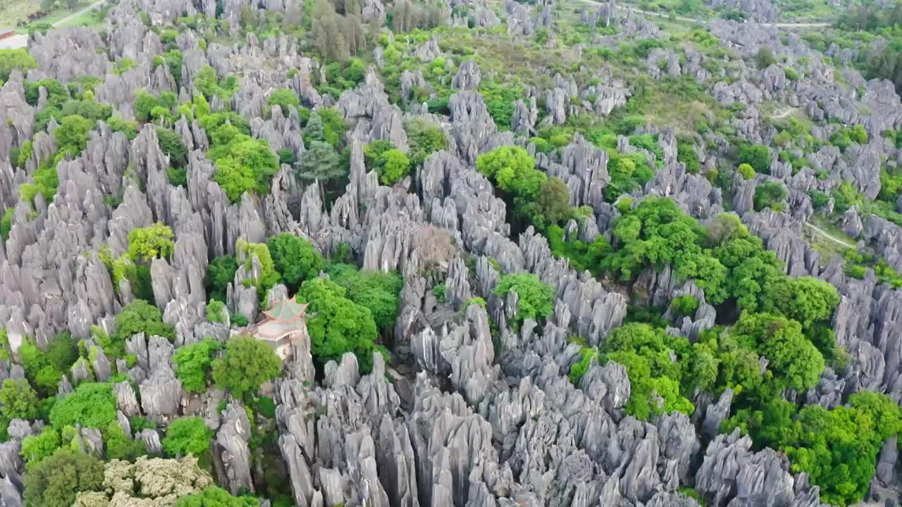 s石林风景区   航拍视频素材