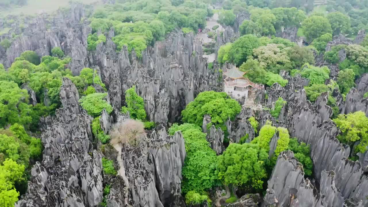 s石林风景区   航拍视频素材