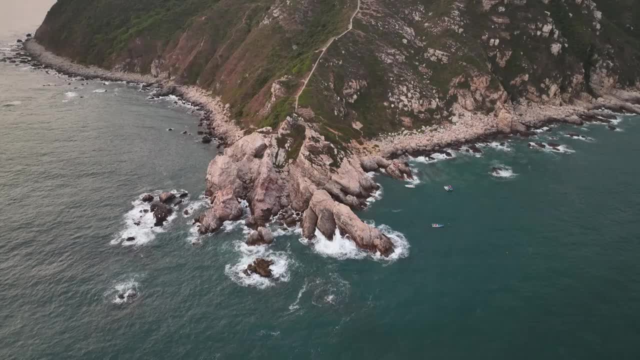 深圳西涌海岸线视频素材