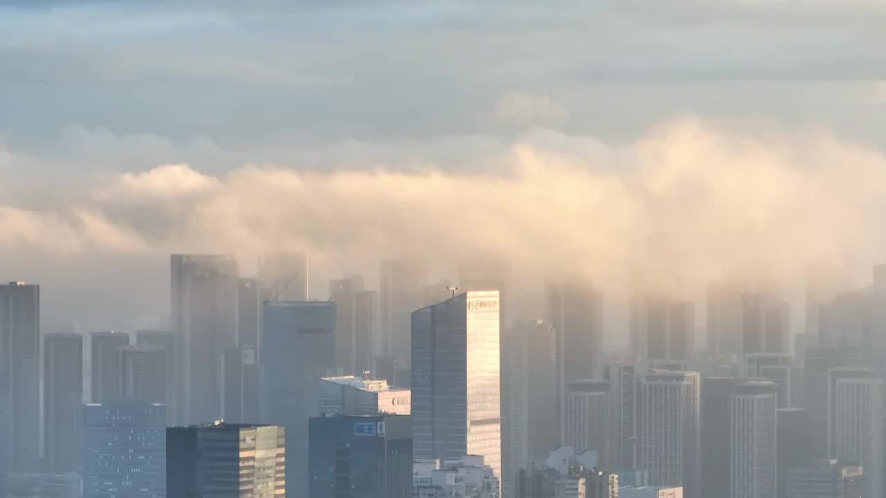 现代城市高楼大厦建筑风景视频素材