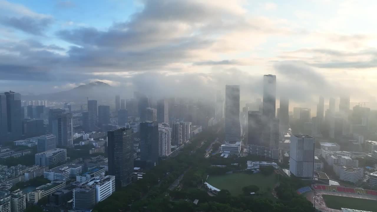 现代城市高楼大厦建筑风景视频素材