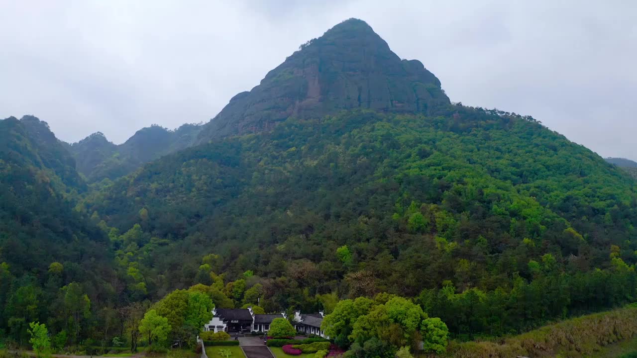 浙江绍兴斗岩风景区4K航拍视频素材