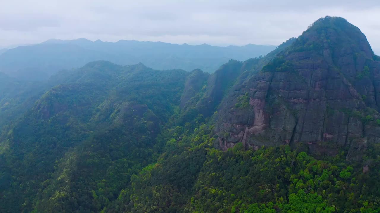 浙江绍兴斗岩风景区4K航拍视频素材